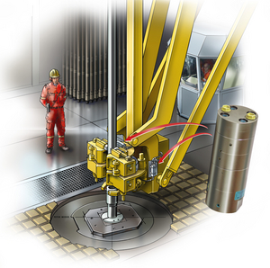 Applicazione di un moltiplicatore di pressione su una piattaforma petrolifera